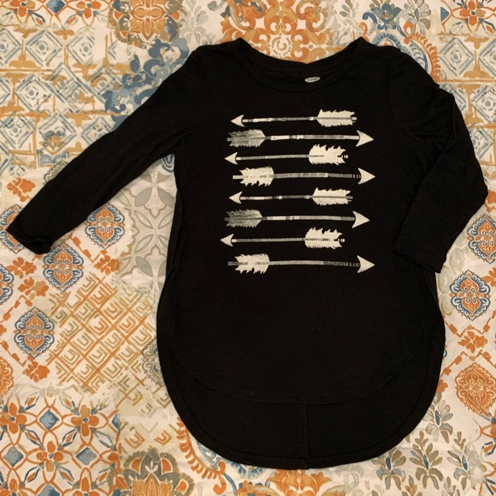 Bundle of Shirts Tees for Girls 3-XS 1-M Black